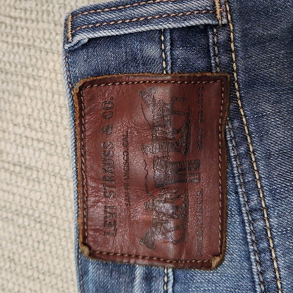 Vintage Levi's 514 Slim Straight Jeans Men's 32X30 Flap Pockets - Picture 6 of 16